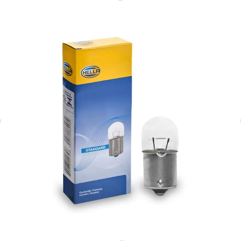 Lâmpada R5W 1 Polo 3200K 24V 5W Branca Original Standard 5627 Hella