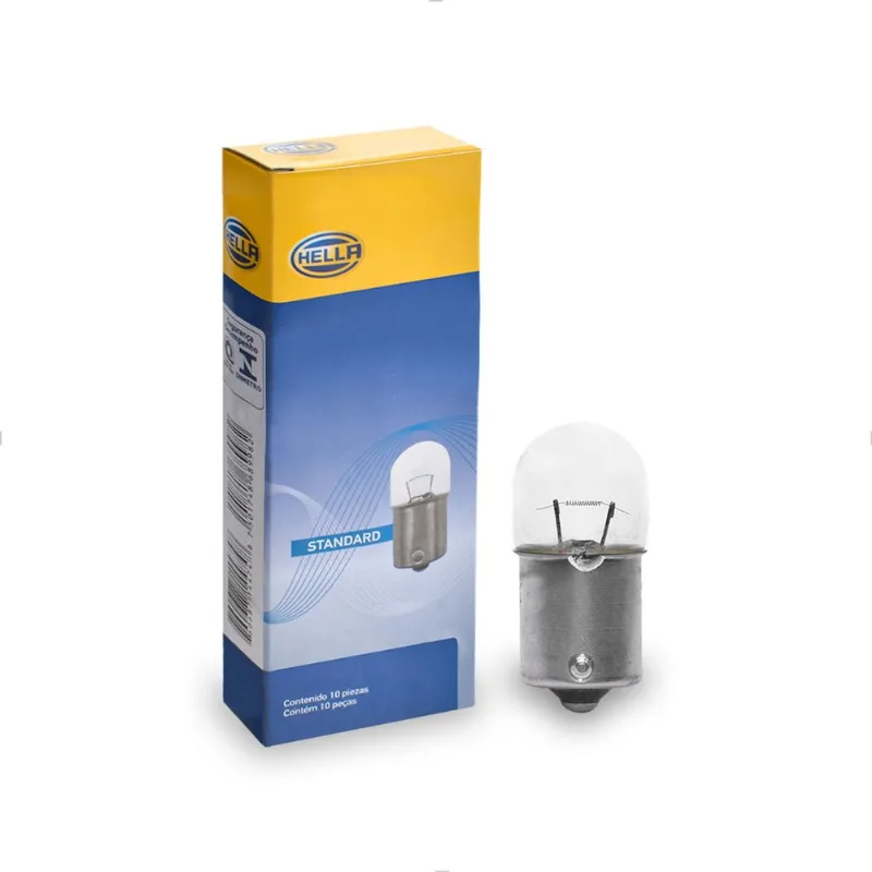 Lâmpada R10W 1 Polo 3200K 24V 10W Branca Original Standard 5637 Hella