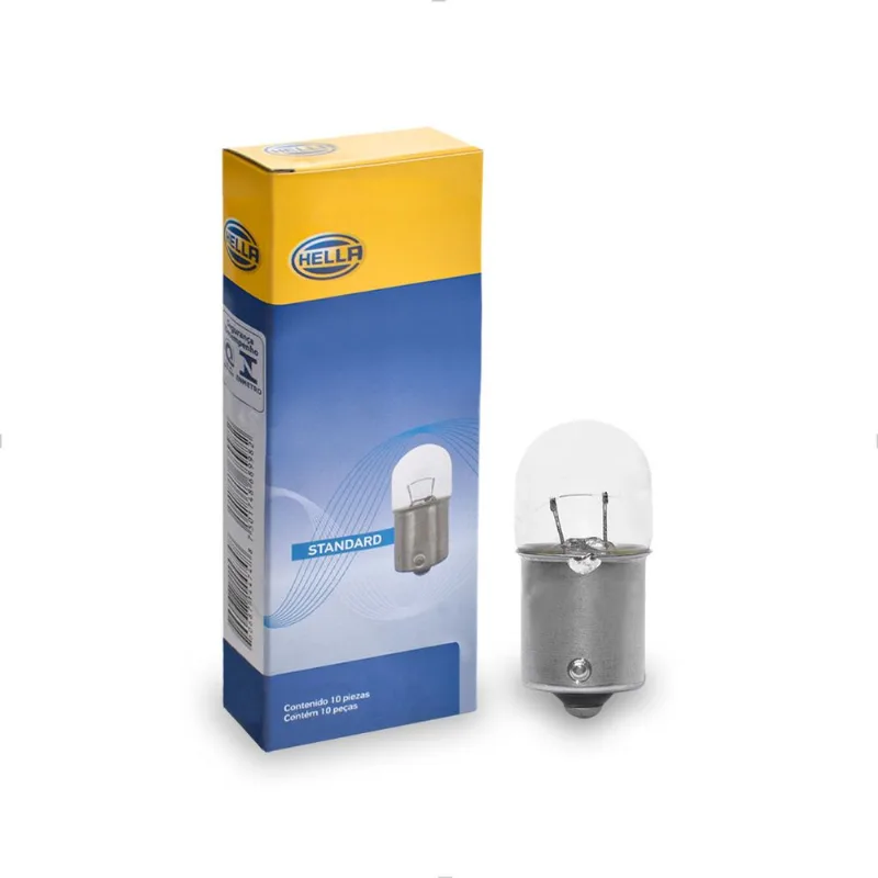 Lâmpada R10W 1 Polo 3200K 12V 10W Branca Original Standard 5008 Hella