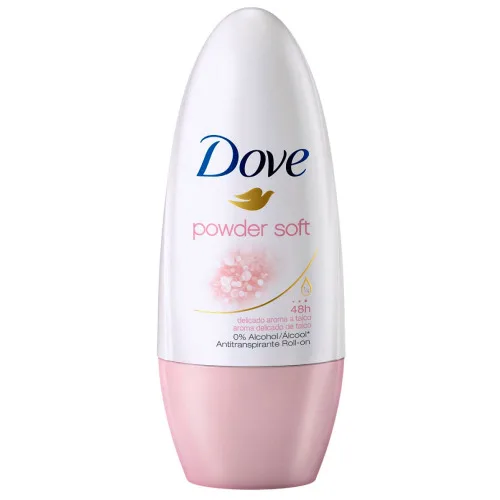 Desodorante Roll On Powder 50ml Dove - DOVE - Higiene E Beleza