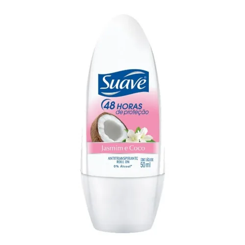Antitranspirante Roll On Jasmim E Coco Suave 50ml - SUAVE - Higiene E Beleza