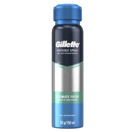 Antitranspirante Spray Endurance Ultimate Fresh Gillette 150ml - GILLETTE - Higiene E Beleza