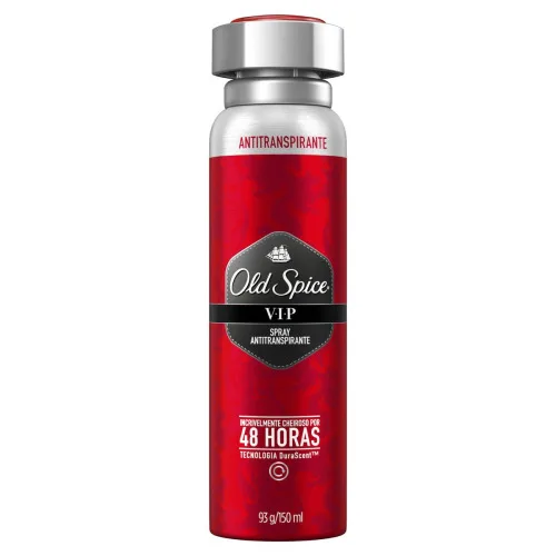Antitranspirante Spray Vip Old Spice 150ml - OLD SPICE - Higiene E Beleza