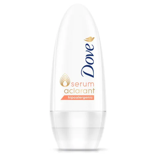 Antitranspirante Roll On Hipoalergênico Dove Serum Aclarant 50ml - DOVE - Higiene E Beleza