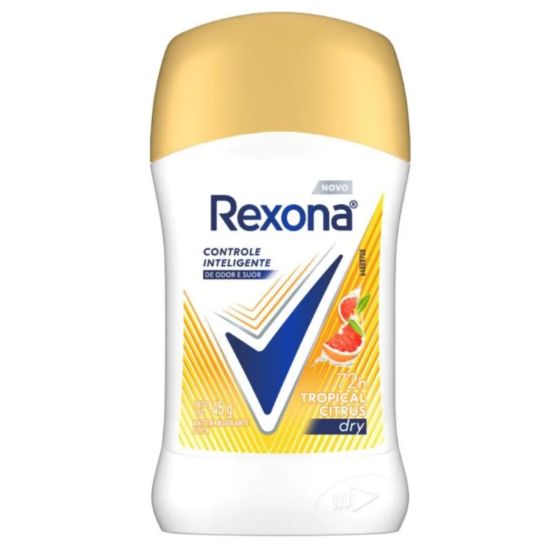 Desodorante Tropical Citrus Dry Stick Rexona 45g