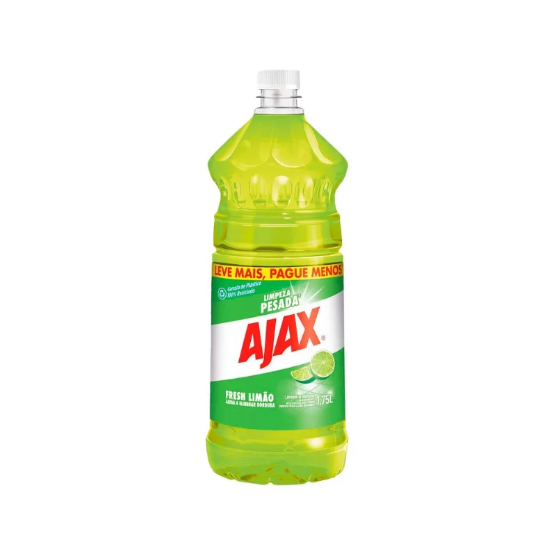 Limpador Ajax Limpeza Pesada Fresh Lemon 1,75 Litro