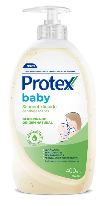 Sabonete Líquido Infantil Protex Baby Glicerina 400ml - Protex - Mamães E Bebês
