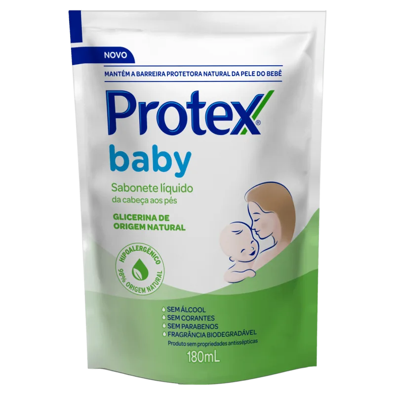 Sabonete Líquido Protex Baby Glicerina 180ml Refil - Protex - Infantil