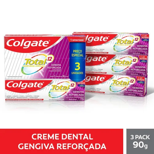 PACK C3  COLGATE 90G - COLGATE - Higiene E Beleza