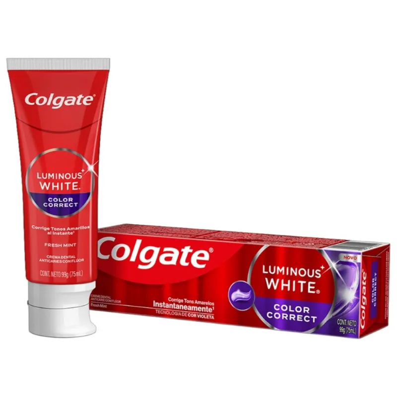 Creme Dental Color Correct Luminous White Colgate 99g