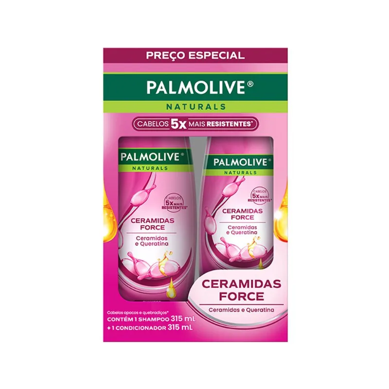 Shampoo 315ml+ Cond 315ml Palmolive Ceramidas e Queratina un