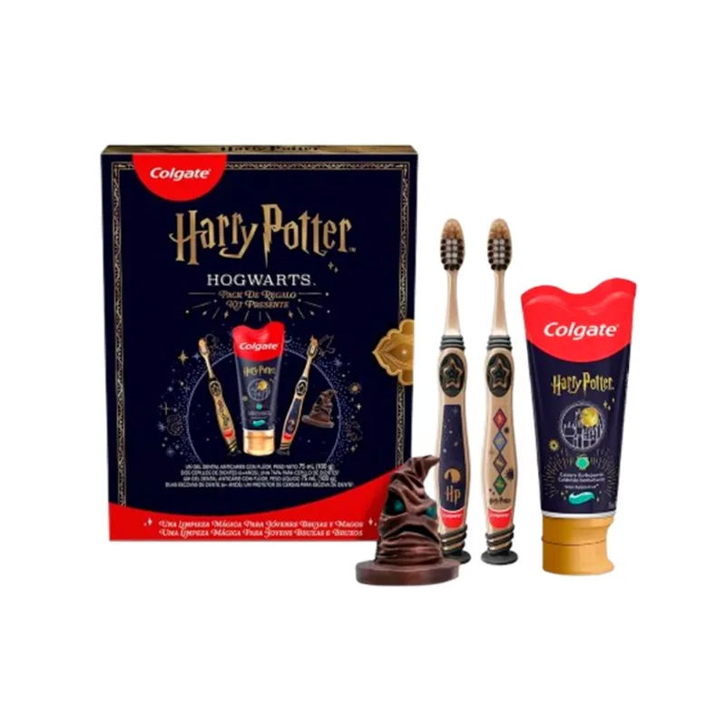 Escova Dental Colgate 2Un + Creme Dental Harry Potter Un.
