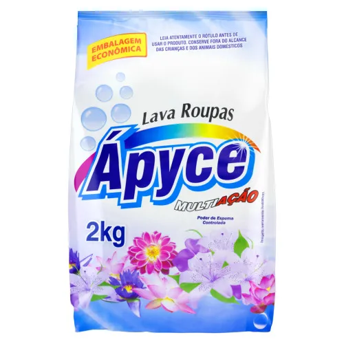 LAVA ROUPAS EM PÓ PYCE MULTIAÇÃO PACOTE 2KG EMBALAGEM ECONÔMICA - MULTIACAO
