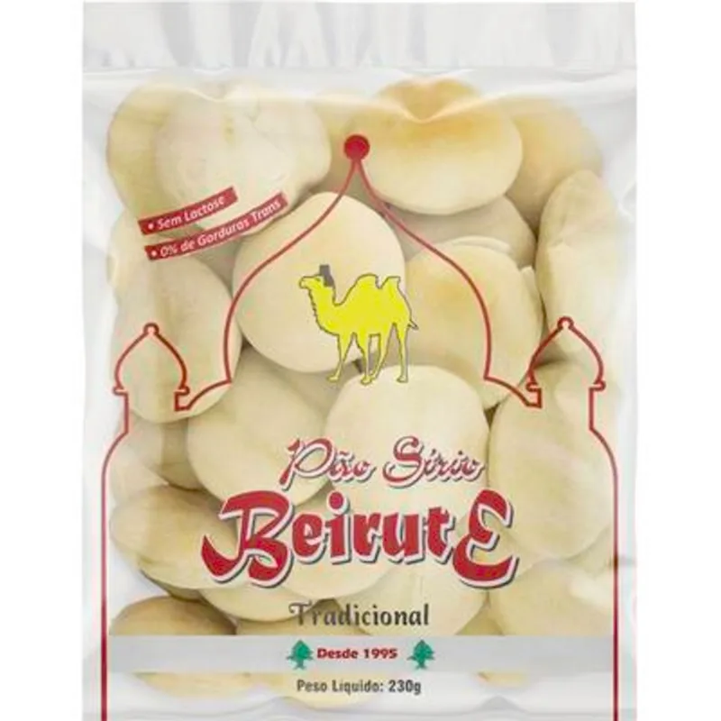 Pão Sírio Beirute Tradicional 230g
