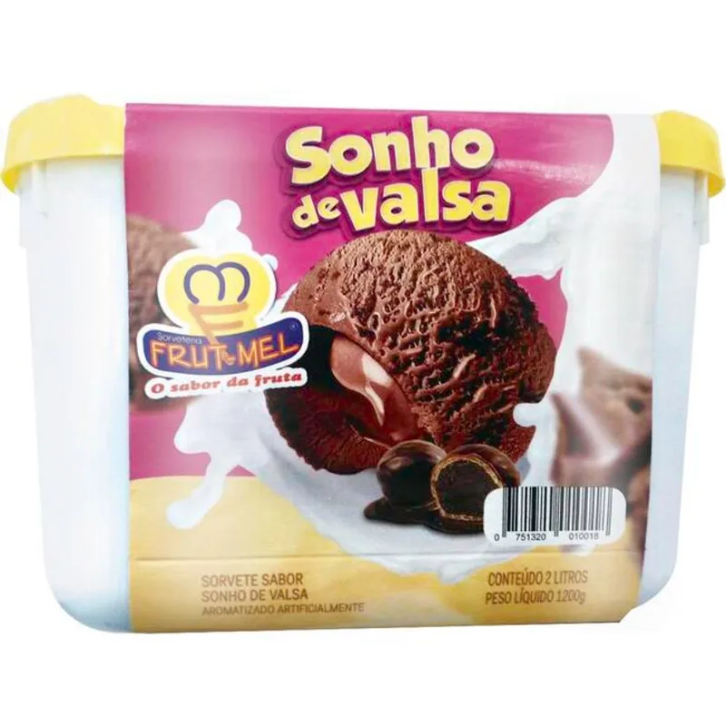 Sorvete Frut-mel Sonho de Valsa 2L