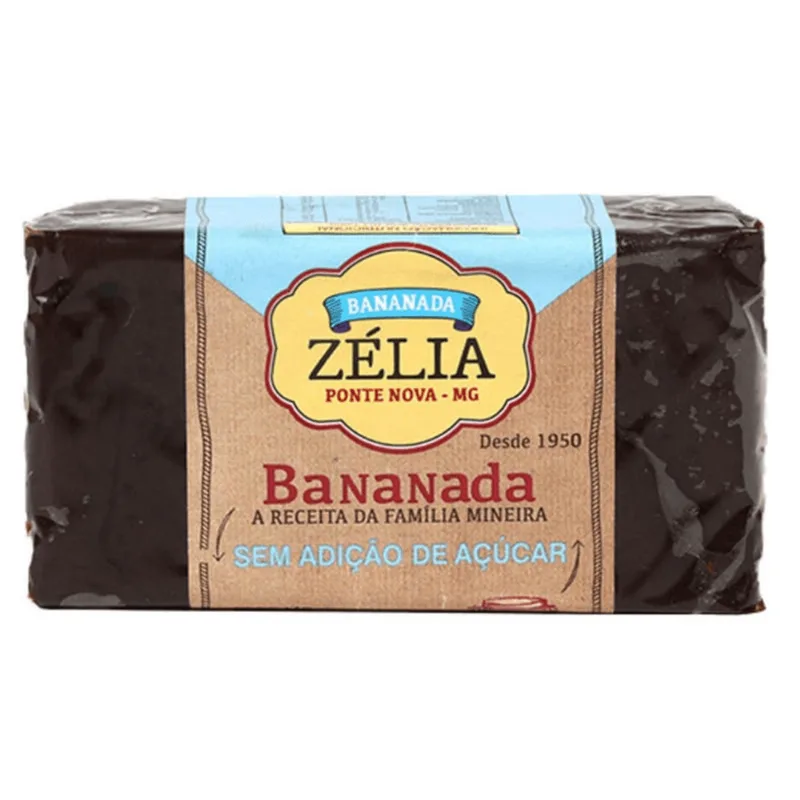 Bananada Zélia Sem Adição de Açúcar Barra 250g