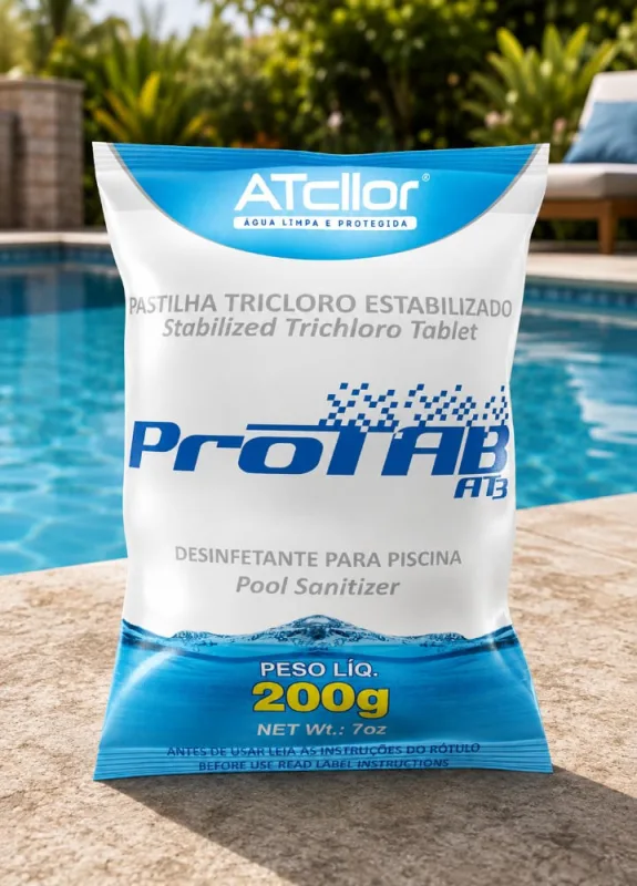 Pastilha De Cloro Para Flutuador Protab At3 200G Saco Atcllor - Atcllor - Casa E Organização