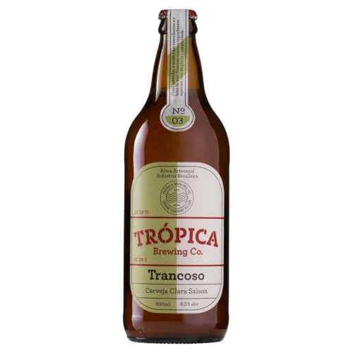 CERVEJA SAISON TRANCOSO TRÓPICA GARRAFA 600ML - TROPICA