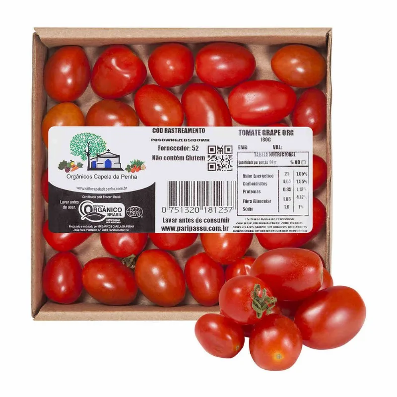 TOMATE GRAPE ORG CAPELA 180G-BJ