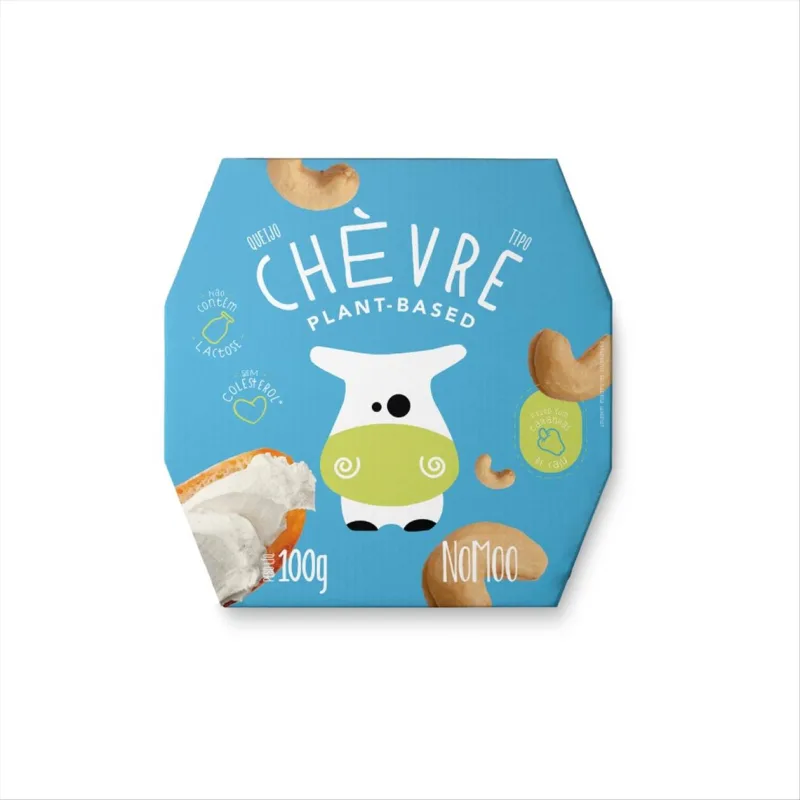 QUEIJO VEGANO TIPO CHEVER 100G NOMOO - NOMOO - Frios E Laticinios