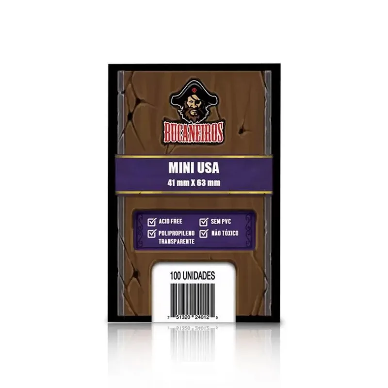 Sleeve Saquinhos De Proteção Mini Usa 41x63mm Bucaneiros