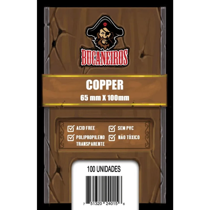 Sleeve Saquinhos Proteção Copper 65x100mm 100un Bucaneiros
