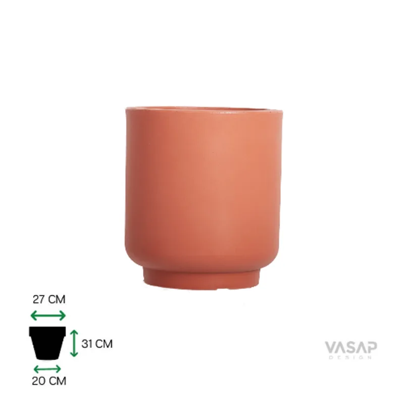 Vaso Cumbuca Alo M Terracota