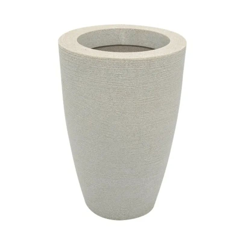 Vaso Cone Grafiato 55 Branco Marmore - Vasap