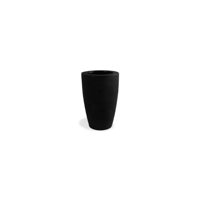 Vaso De Plástico Cone Grafiato Pote 45 Preto Absoluto Vasap