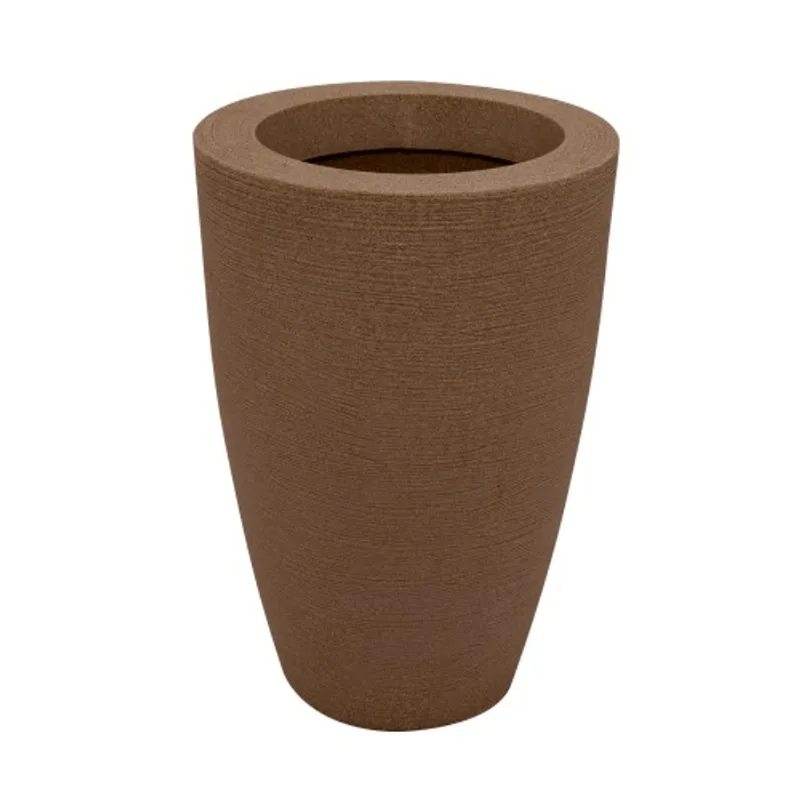 Vaso De Plástico Cone Grafiato Pote 45 Argila Vasap