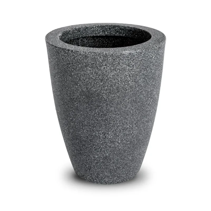 Vaso Vietnamita Vasap 31cm Preto Mármore (MP)