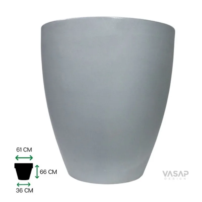 Vaso de Plástico Vietnamita 66 Cinza Claro
