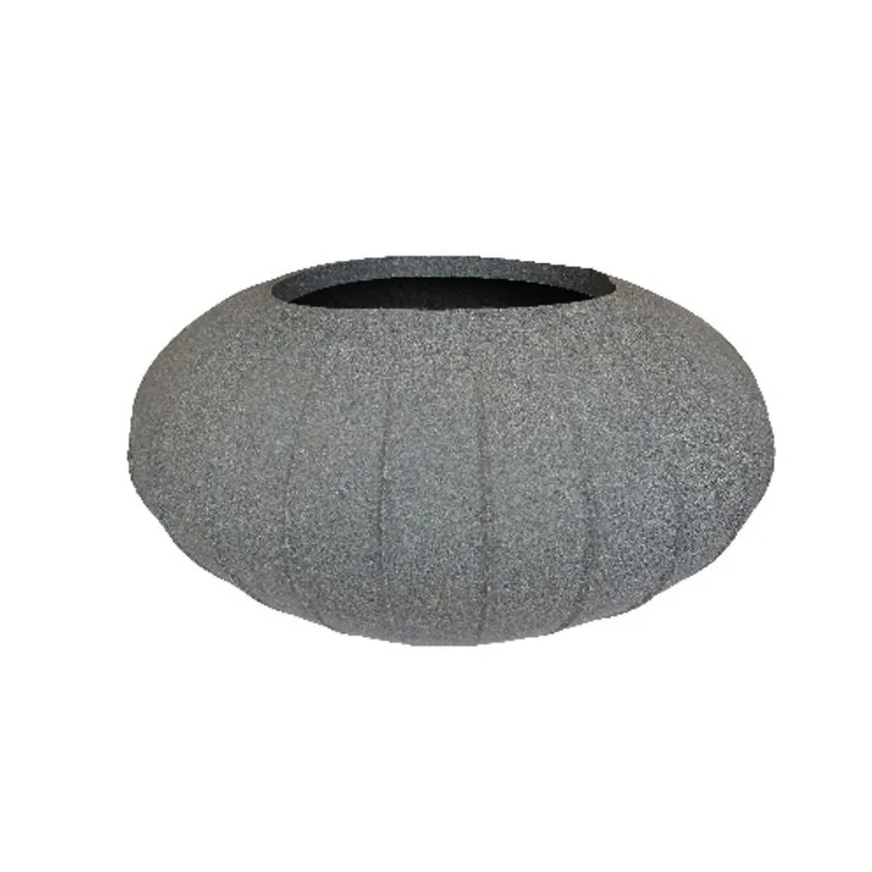 Vaso Hanazaki 18 Cinza Granito Vasap Design