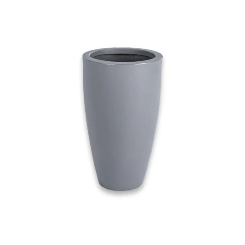 Vaso de Plástico Tipo Vietnamita 50cm Cinza Claro - Vasap