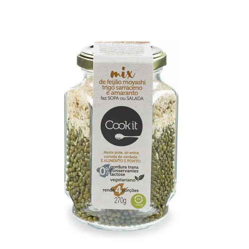 Mix De Feijao Moyashi E Amaranto Cook It 270g - MOYASHI - Mercearia