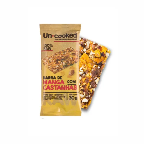 Barra De Manga Comcastanhas 30g Uncooked - UNCOOKED