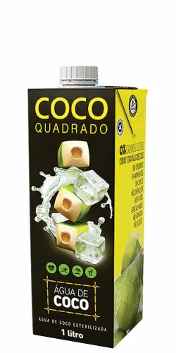 Agua De Coco Quadrado 1l - AGUA DE COCO
