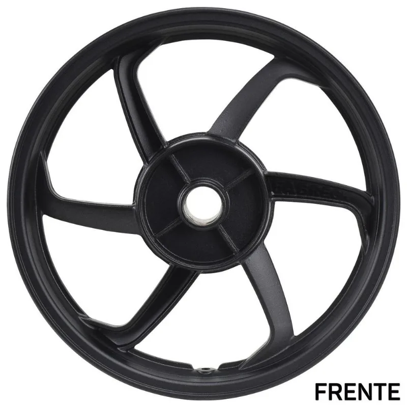 Roda Traseira Biz 125 Preta Freio Tambor Fabreck