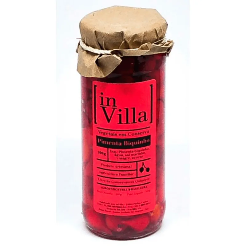 Pimenta em Conserva Biquinho In Villa 200g