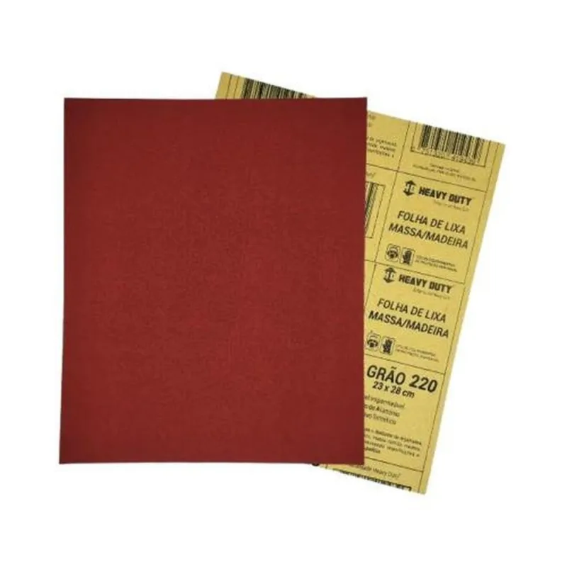 Lixa Massa Madeira Grão 120 Heavy Duty Desbaste Acabamento Lixamento