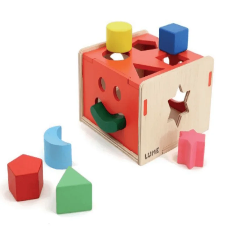 Encaixa na Caixa - Lume - Brinquedo de Madeira Educativo