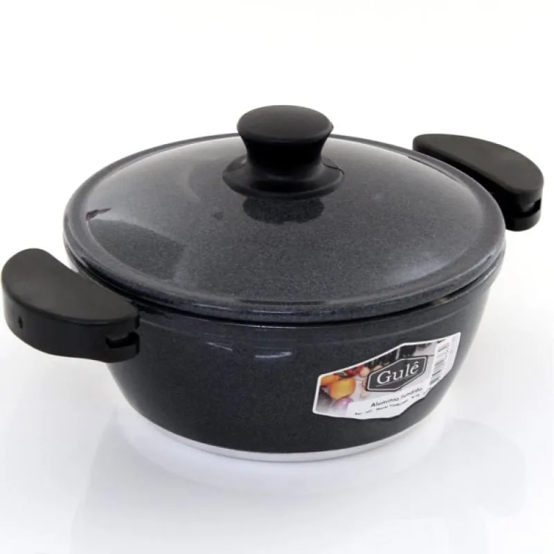 Panela 16cm Grafite Resistente Gulê Em Alumínio 900ml - Genérico