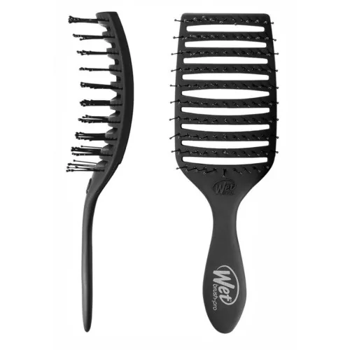 Wet Brush Esc Cab Raquete Vazada Preta - Higiene E Beleza