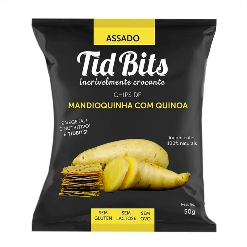 Chips De Mandioquinha Com Quinoa Tid Bits Pacote 50g