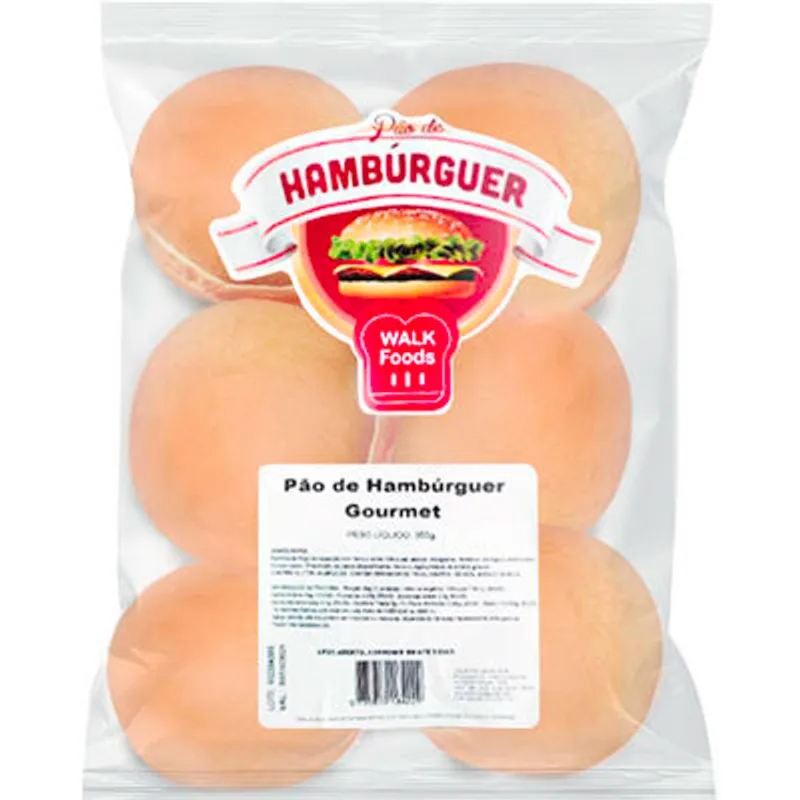 Pão para Hambúrguer Gourmet Walk Foods 350g
