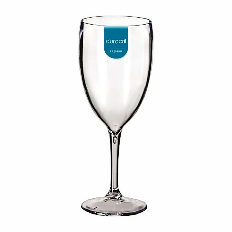 Taça Duracril Acrílica Para Vinho Cristal 300ml