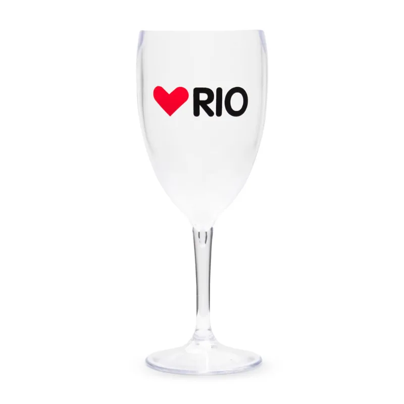 Taça de Vinho Amo Rio Duracril 400ml
