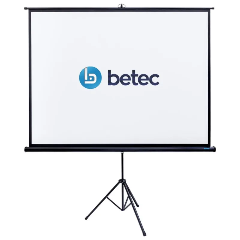 Tela de Projeção Retrátil com Tripé - 100 Polegadas - Betec BT4560 - Telão