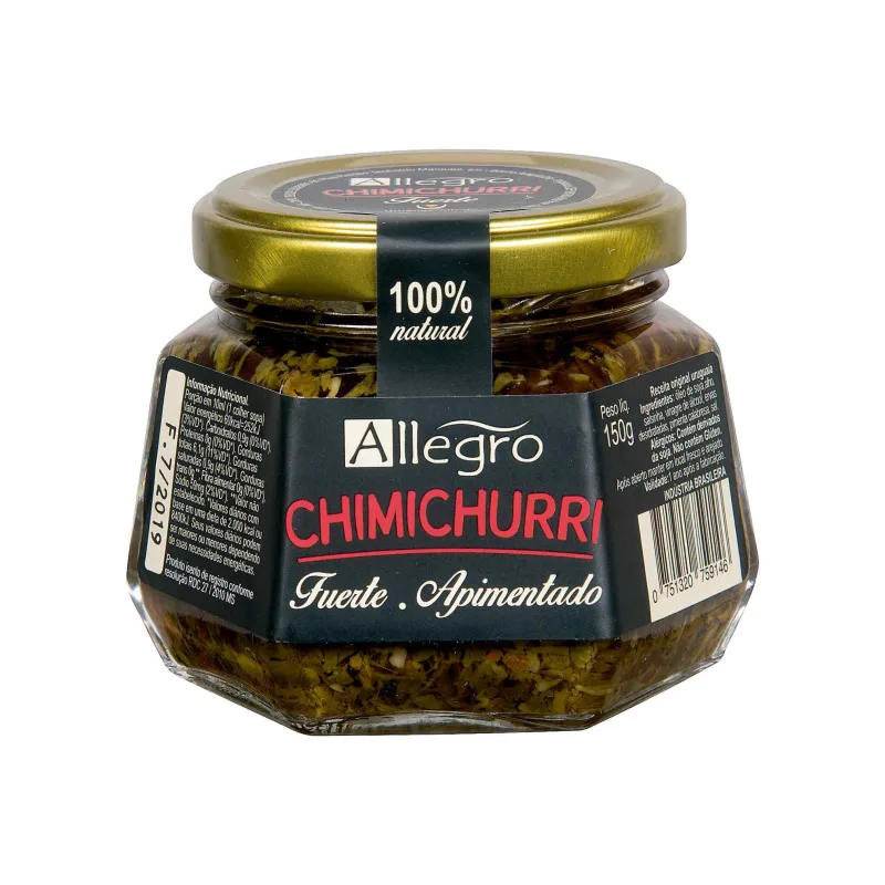 Molho Chimichurri Forte Apimentado Allegro 150g - Allegro