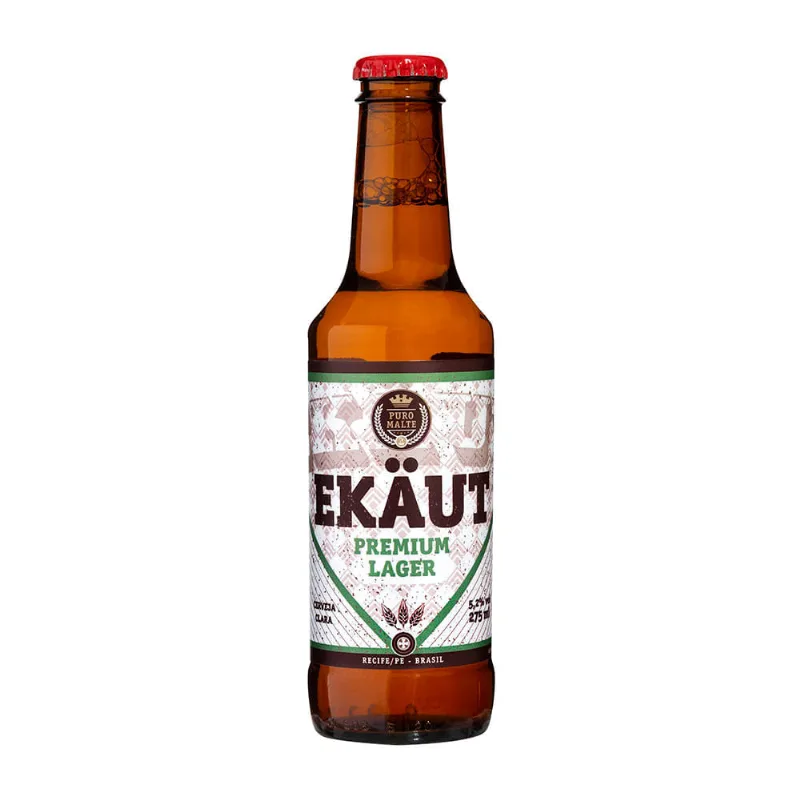 Cerveja Clara Puro Malte Premium Larger Ekaut Garrafa 275ml